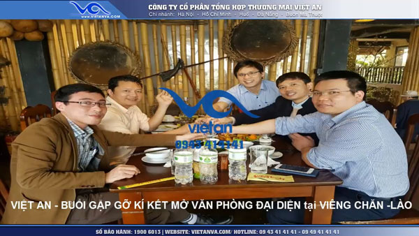 Việt An chính thức mở văn phòng bán máy làm đá sạch tại Viêng Chăn- Lào